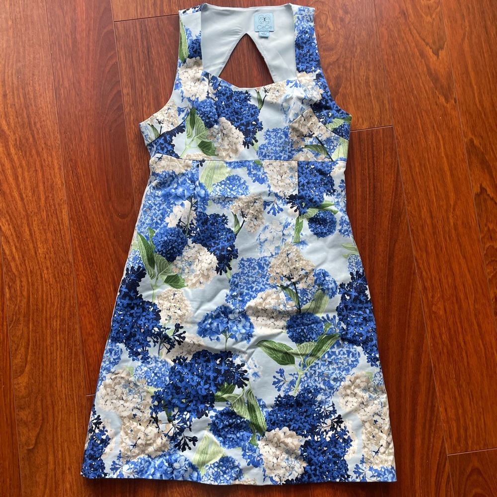 CeCe SZ4 Blue Multi Floral Mini Dress